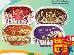 CARTE D'OR SELECTİON DONDURMA ÇEŞİTLERİ 800 ML